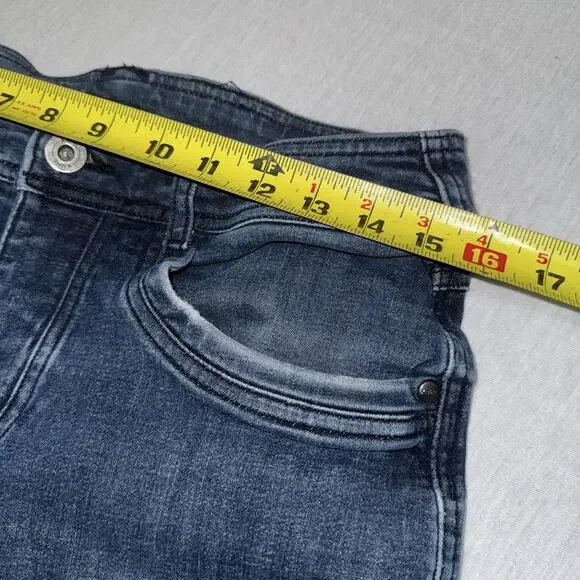 Kuhl Denim Tapered Blue Jeans Size 31x32 Indigo Dye Stretch Mid Rise - Picture 3 of 11